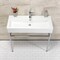 Fauceture 39" Porcelain Console Sink with Stainless Steel Legs (Single-Hole), White/Chrome VPB39171ST - alternate 2